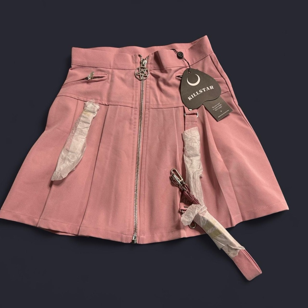 Killstar Pink Mini Skater Skirt